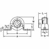 Ami Bearings SINGLE ROW BALL BEARING - 15/16 IN. NARR ECCENTRIC COLLAR PRESSED STEEL PILLOW BLOCK KHPP205-15